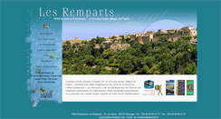 Desktop Screenshot of hotellesremparts.com