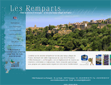 Tablet Screenshot of hotellesremparts.com